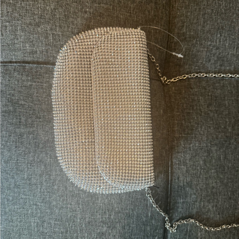 RSVP Silver Clutch with Wristlet Sophisticated Design